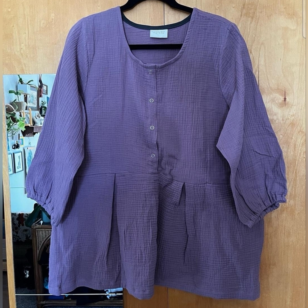 {Conscious Clothing} "Gaia" Cotton Gauze Top